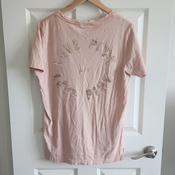 Pink by Victoria's Secret tshirt pink XS - Picture 4 of 5